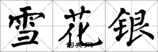 翁闿运雪花银楷书怎么写