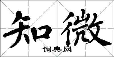 翁闿运知微楷书怎么写