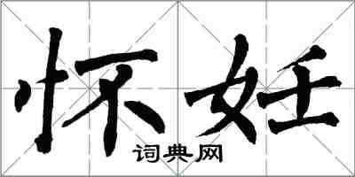 翁闿运怀妊楷书怎么写