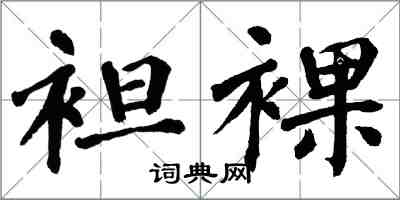 翁闿运袒裸楷书怎么写