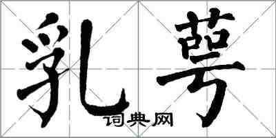 翁闿运乳萼楷书怎么写