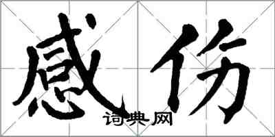 翁闿运感伤楷书怎么写