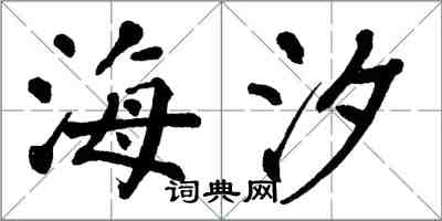 翁闿运海汐楷书怎么写