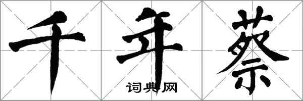 翁闿运千年蔡楷书怎么写