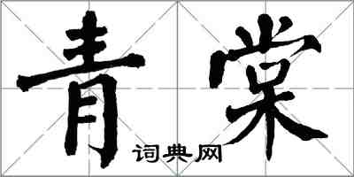 翁闿运青棠楷书怎么写
