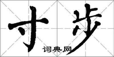 翁闿运寸步楷书怎么写