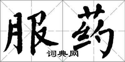 翁闿运服药楷书怎么写