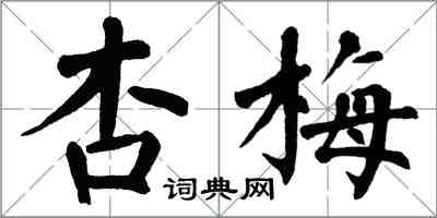 翁闿运杏梅楷书怎么写