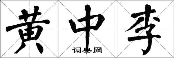 翁闿运黄中李楷书怎么写