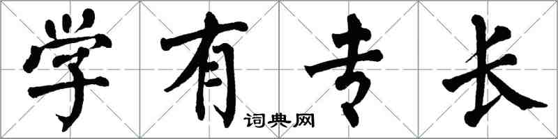 翁闿运学有专长楷书怎么写