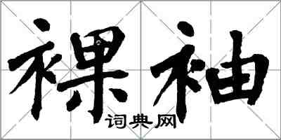 翁闿运裸袖楷书怎么写