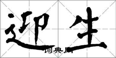 翁闿运迎生楷书怎么写