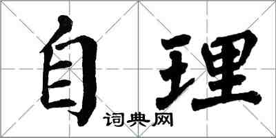 翁闿运自理楷书怎么写
