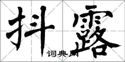 翁闿运抖露楷书怎么写