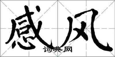 翁闿运感风楷书怎么写