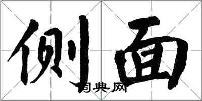 翁闿运侧面楷书怎么写