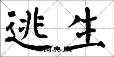 翁闿运逃生楷书怎么写