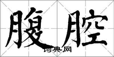 翁闿运腹腔楷书怎么写