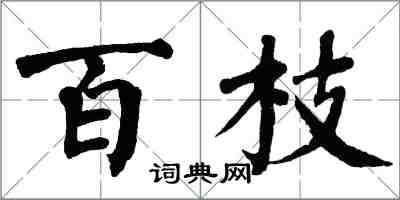 翁闿运百枝楷书怎么写