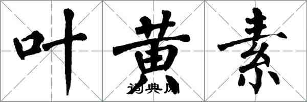 翁闿运叶黄素楷书怎么写