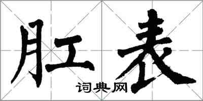 翁闿运肛表楷书怎么写