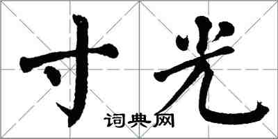 翁闿运寸光楷书怎么写