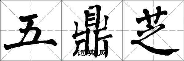 翁闿运五鼎芝楷书怎么写