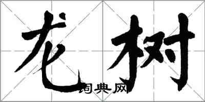翁闿运龙树楷书怎么写