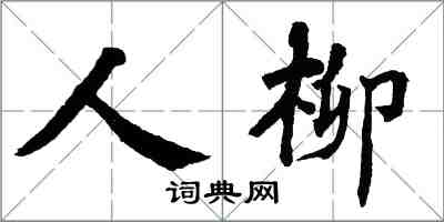 翁闿运人柳楷书怎么写