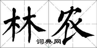 翁闿运林农楷书怎么写