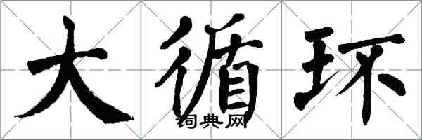 翁闿运大循环楷书怎么写