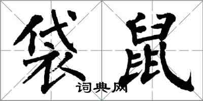 翁闿运袋鼠楷书怎么写