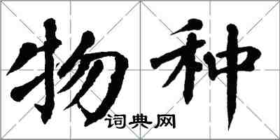 翁闿运物种楷书怎么写