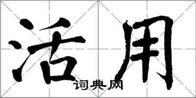 翁闿运活用楷书怎么写