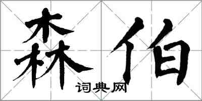 翁闿运森伯楷书怎么写