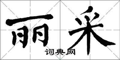 翁闿运丽采楷书怎么写