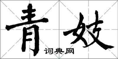 翁闿运青妓楷书怎么写