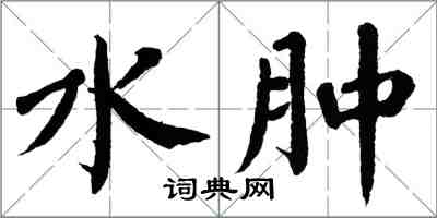 翁闿运水肿楷书怎么写