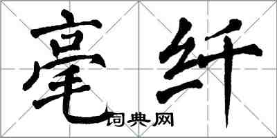 翁闿运毫纤楷书怎么写