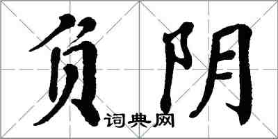 翁闿运负阴楷书怎么写