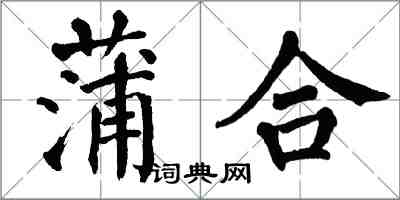 翁闿运蒲合楷书怎么写