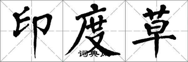 翁闿运印度草楷书怎么写