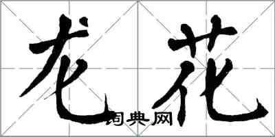 翁闿运龙花楷书怎么写