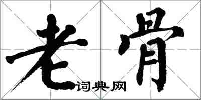 翁闿运老骨楷书怎么写