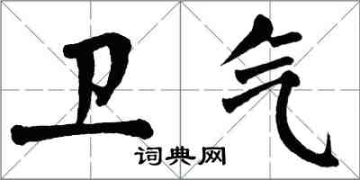 翁闿运卫气楷书怎么写