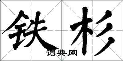 翁闿运铁杉楷书怎么写