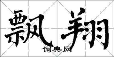 翁闿运飘翔楷书怎么写