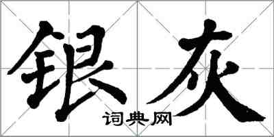 翁闿运银灰楷书怎么写