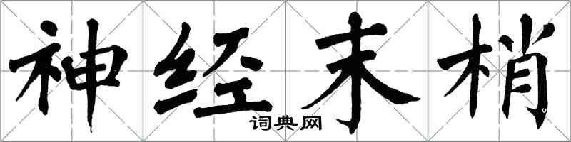 翁闿运神经末梢楷书怎么写