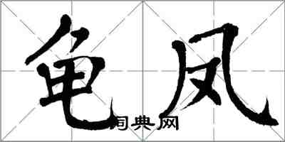 翁闿运龟凤楷书怎么写